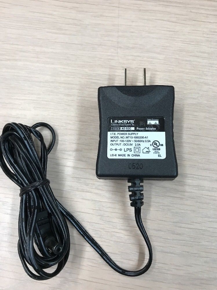 New Linksys MT10-1050200-A1 AC Power Supply Adapter Charger 5V DC 2A - Click Image to Close